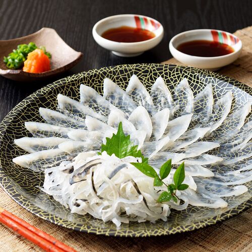【直送品】「関とら本店」 とらふく刺身セット （とらふぐ刺身55g、とらふぐ皮30g） ふく ふぐ フグ てっさ