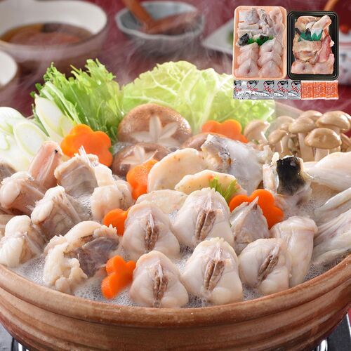 【直送品】「関とら本店」 ふくとあんこうのちり鍋詰合せ （ふぐちり360g、あんこう250g） ふく ふぐ フグ てっちり