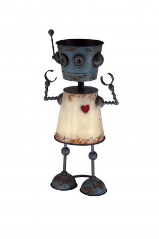 東洋石創 フラワーポット ロボット 81779【倉庫直送h】 フラワーポット プランター フラワーベース ガーデン 置物 オブジェ オーナメント