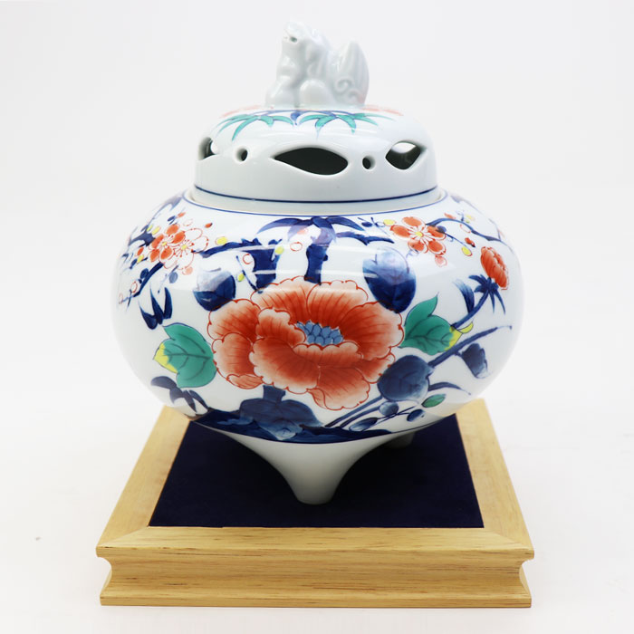 有田焼 柿右衛門風 古伊万里 香炉  神具 香炉 有田焼