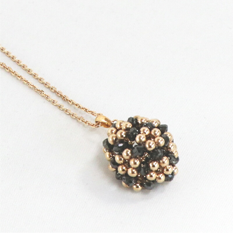 ブラックダイヤネックレス BD5.6 K18PG 5593-5472 アクセサリー レディース ジュエリー ネックレス|ヘルシー救急BOX