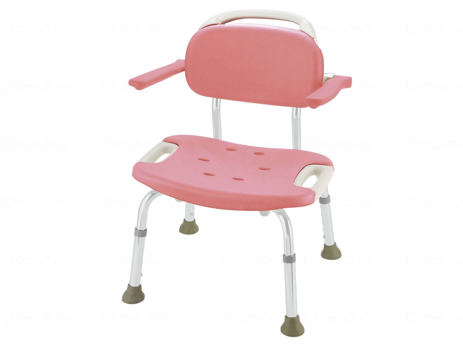 【直送品】リッチェルやわらかシャワーチェア肘掛付ワイドﾋﾟﾝｸ標準ﾀｲﾌﾟ49351 【別途送料発生は連絡します、割引キャンセル返品不可】
