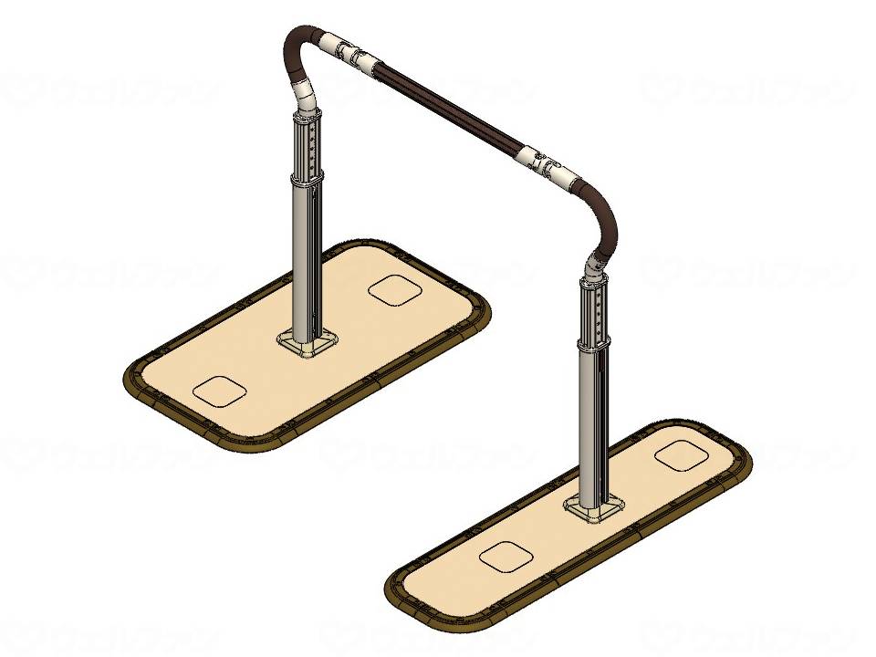 【直送品】ﾊﾟﾅｿﾆｯｸｴｲｼﾞﾌﾘｰ歩行ｻﾎﾟｰﾄ手すり　ｽﾑｰﾃﾞｨ伸縮両手すりｽﾃｯﾌﾟﾀｲﾌﾟXPN-L80614 【別途送料発生は連絡します、割引キャンセル返品不可】