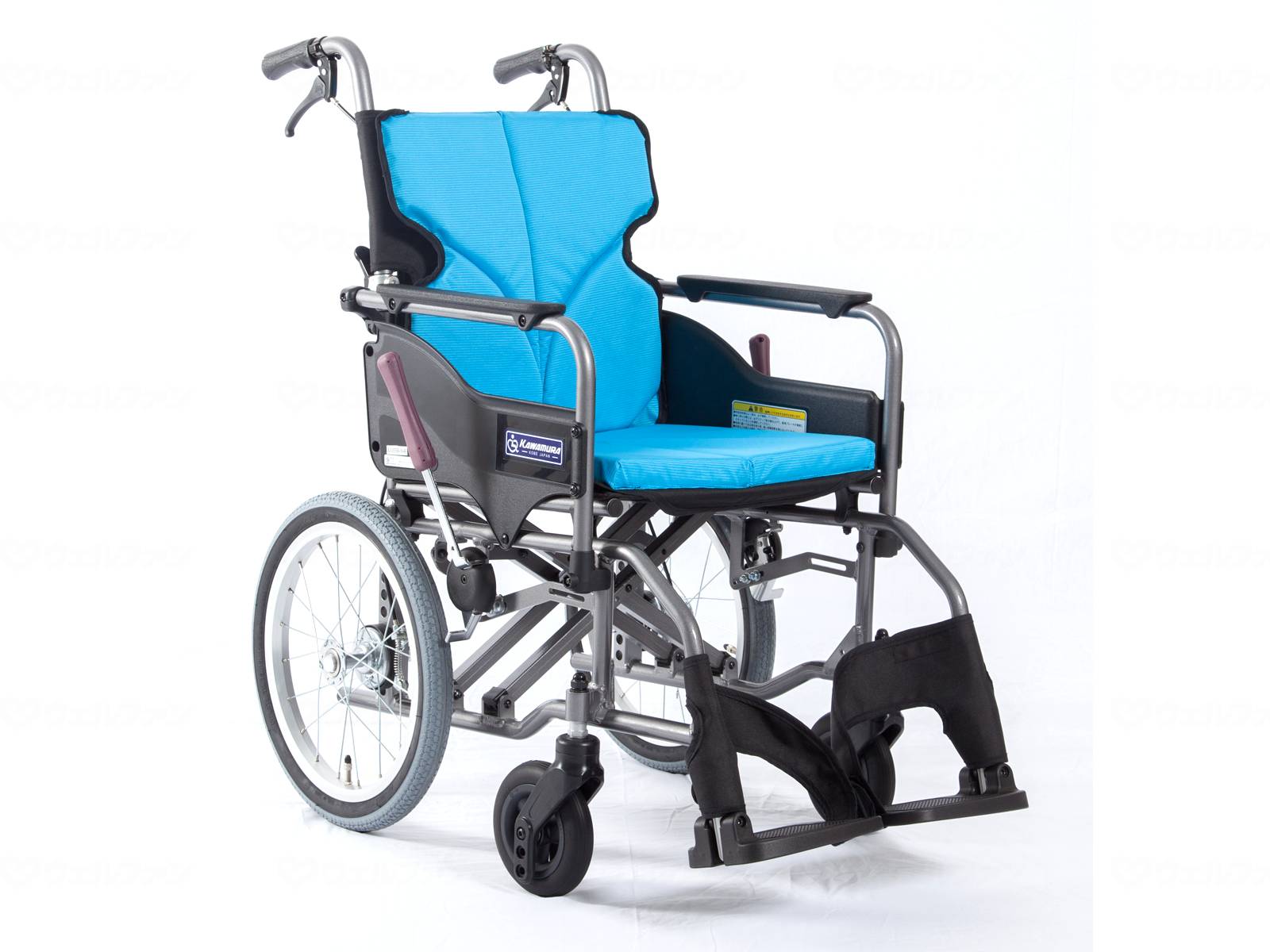 【直送品】カワムラサイクルﾓﾀﾞﾝAstyle 背折れ介助式 KMD-A16-40-Mﾗｲﾄﾌﾞﾙｰ（NO.83）座幅40-前座43cmKMD-A16-40-M 【別途送料発生は連絡します、割引キャンセル返品不可】