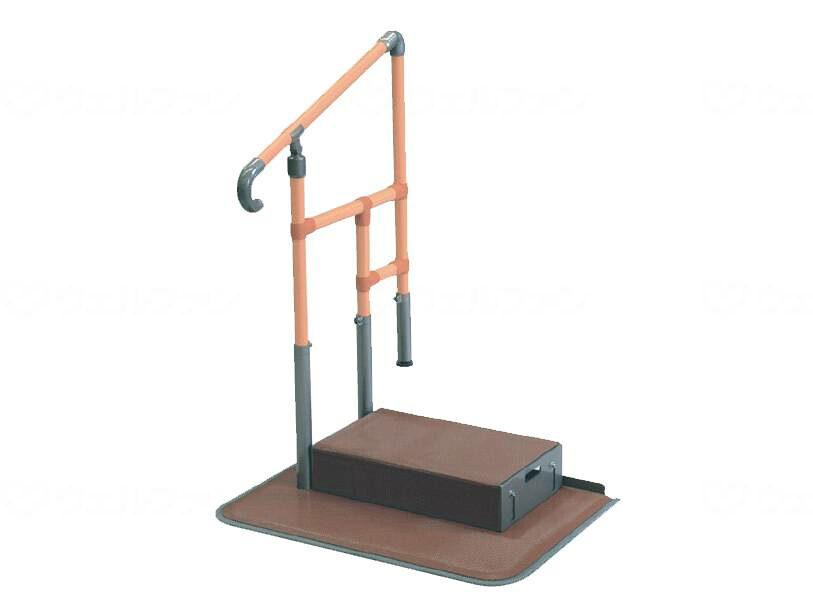 【直送品】矢崎化工あがりかまち用たちあっぷｽﾃｯﾌﾟ台付片手--CKE-02MB【別途貨物輸送生まれ育つは申しつたえるします、割り引きとり止める返品不可】