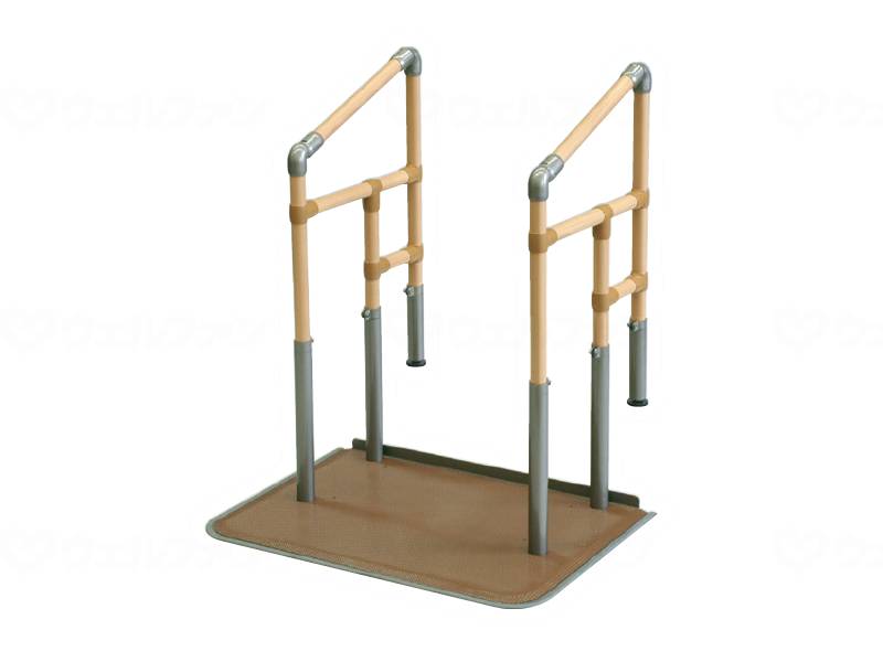 【直送品】矢崎化工あがりかまち用たちあっぷ両手摺り台無--CKE-03MB【別途貨物輸送生きかえるは申しつたえるします、銀行割引とり止める返品不可】