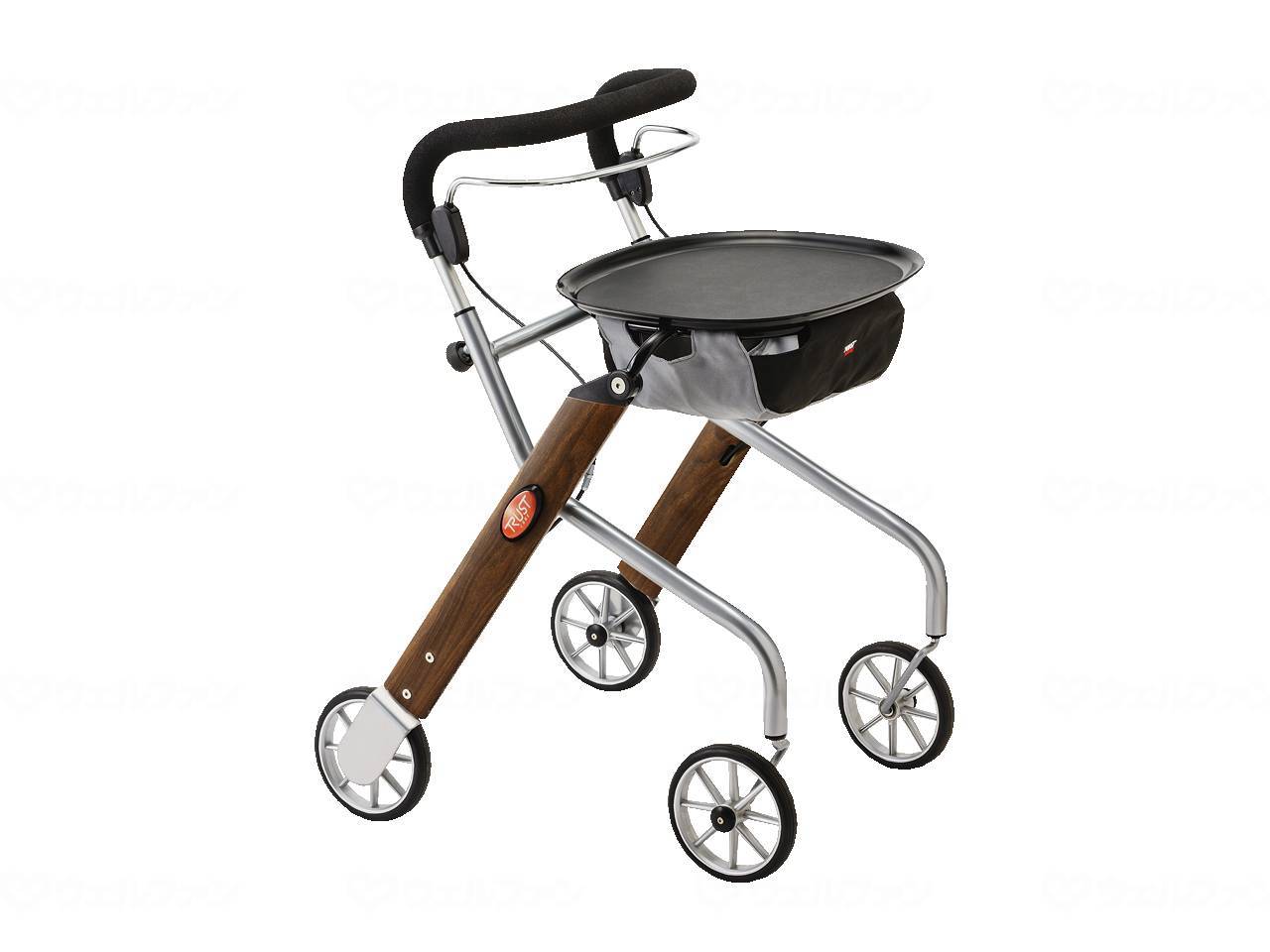 【直送品】竹虎室内用歩行車レッツゴーミニウォールナット-117504【別途送料発生は連絡します、割引キャンセル返品不可】|ヘルシー救急BOX