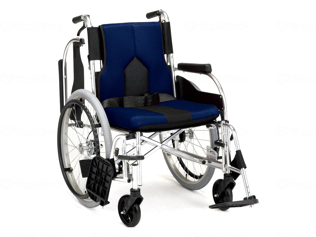 【直送品】マキテック車いす ｶﾗｰｽﾞ　ｽｲﾝｸﾞｱｳﾄﾀｲﾌﾟ（自走式背折）/ﾈｲﾋﾞｰ/40ﾈｲﾋﾞｰ40KC-2DB(40) 【別途送料発生は連絡します、割引キャンセル返品不可】