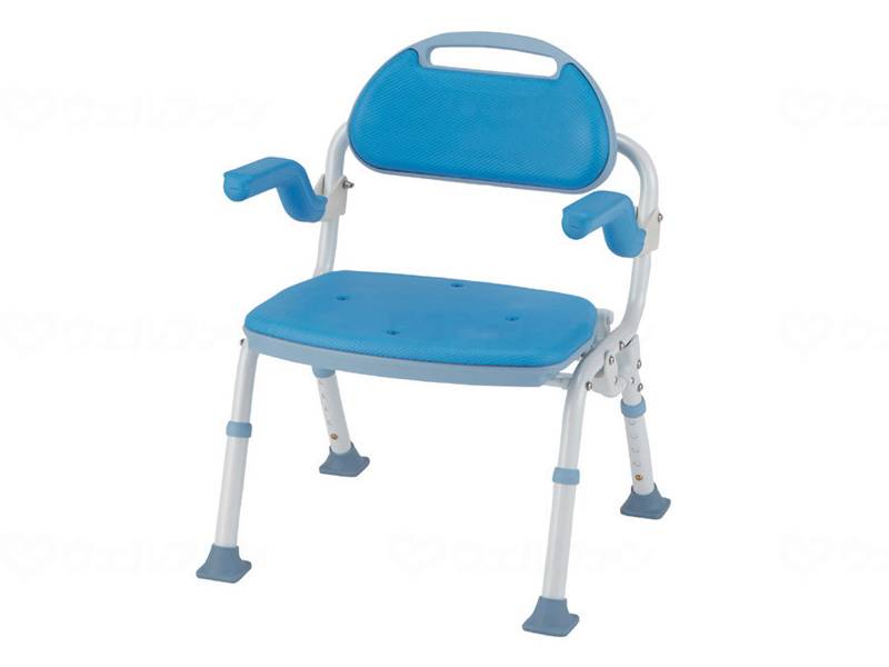 【直送品】マキテック折りたたみｼｬﾜｰﾍﾞﾝﾁ ｿﾌﾃｯｸ/ﾌﾞﾙｰ/-ﾌﾞﾙｰ-SBF-00BL【別途貨物輸送生きかえるは申しつたえるします、銀行割引とり止める返品不可】
