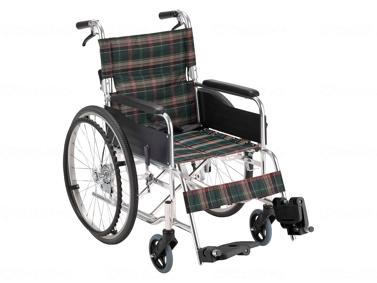 【直送品】マキテックｱﾙﾐ製車椅子 ﾗｸﾗｲｽﾞ ﾉｰﾊﾟﾝｸﾀｲﾔ/ｸﾞﾘｰﾝﾁｪｯｸ/-ｸﾞﾘｰﾝﾁｪｯｸ-LRH-50GC【別途貨物輸送生きかえるは申しつたえるします、銀行割引とり止める返品不可】