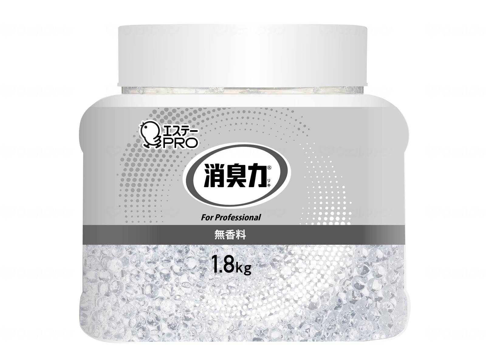 【直送品】エステーPRO消臭力 業務用 ビーズタイプ 特大 本体 1.8Kg/ケース/無香料ケース無香料- 【別途送料発生は連絡します、割引キャンセル返品不可】
