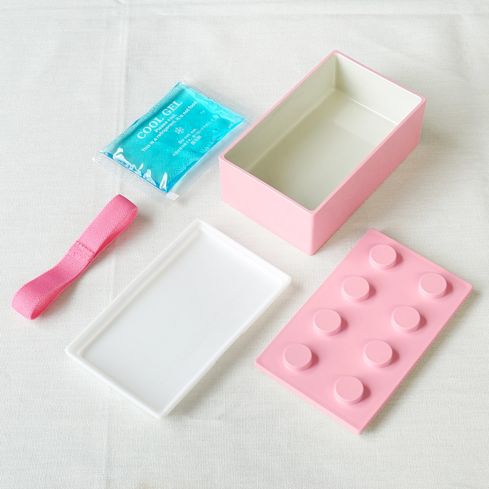 弁当箱お弁当箱ランチボックスブロック【P:BLOCKスモールブロックランチ】子供かわいい1段幼稚園保育園小学生スリムおしゃれかっこいいレンジ対応新生活子ども入園女子男子プレゼント日本製