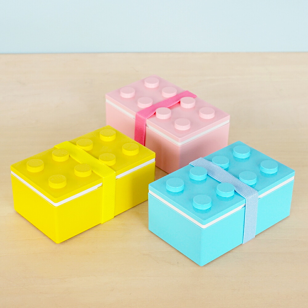 弁当箱お弁当箱ランチボックスブロック【P:BLOCKスモールブロックランチ】子供かわいい1段幼稚園保育園小学生スリムおしゃれかっこいいレンジ対応新生活子ども入園女子男子プレゼント日本製