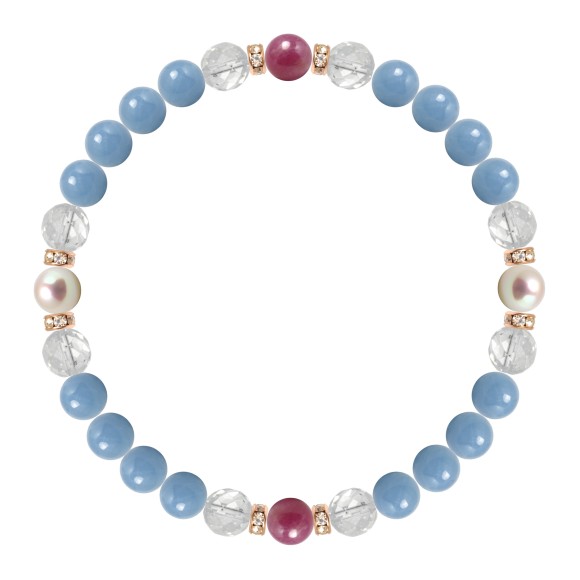 パワーストーン ブレスレット アコヤ真珠 ルビー 天然石 誕生石 3月 家庭円満 結婚運 7月 恋愛成就 願望成就 目標達成 誕生日 プレゼント Rocrooms Com