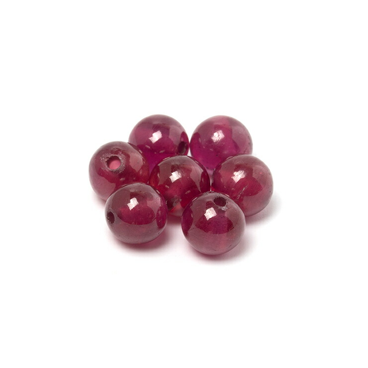 楽天市場】【1粒売り ビーズ】宝石質ルビー 6mm おひつじ座 運気