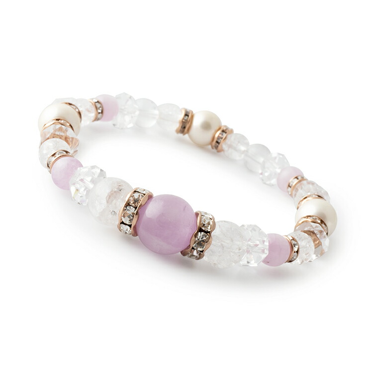 楽天市場】【送料無料】クンツァイト青うさぎのブレスレット【天然石