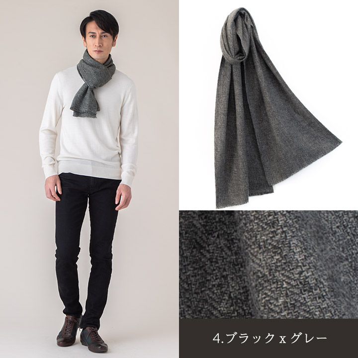 カシミヤ100 厚手マフラー メンズ マフラー 秋冬 Gift プレゼント Muffler Cashmere ギフト箱入