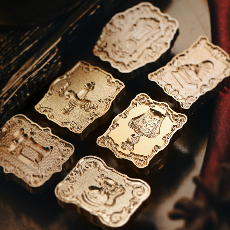 アンティーク スタンプレスカバー 楽天市場】シーリングワックス用 スタンプ 全5種(魔法陣/時計の歯車B