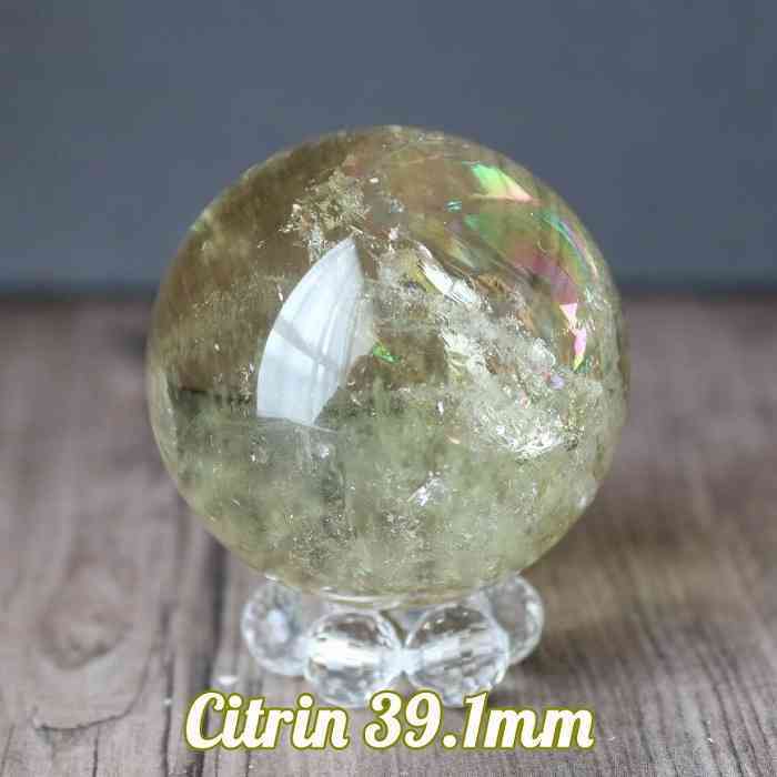 【本物保証】虹入り シトリン 水晶 丸玉 スフィア 89mm パワーストーン qaz-crw120is-350x350.jpg