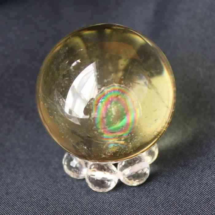 金運アップ‼️虹入りマダガスカル産 天然シトリン丸玉 貫入水晶かも❔ Amazon.co.jp: シトリン 丸玉 黄水晶 Citrine 虹入りシトリン