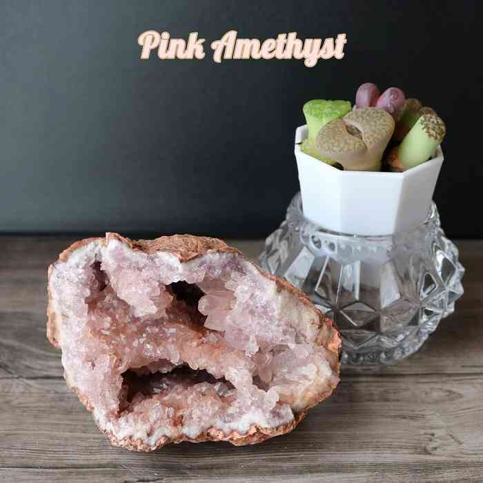 ピンクアメジスト（スタンド付き） d145febfefa85918e0bb2c8faa6333