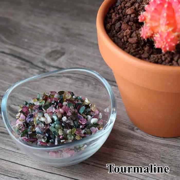 ★特選一連★幸運♢健康を引き寄せる石♡【40cmミックストルマリンさざれ連】❤️ Amazon | (SAJ)ピンクトルマリン さざれ石 穴あり 1連 40cm