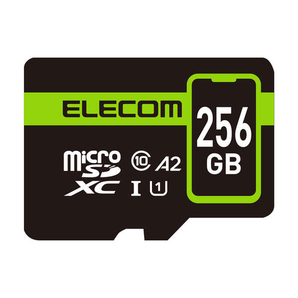 【即納】エレコム マイクロSD歌留多 microSDXC 256GB Class10 UHS-I 90MB/s Nintendo Switch 動くこと突きとめる済 Android 各種 雨合羽(IPX7) 資料引きもどすお持て成し 2年付