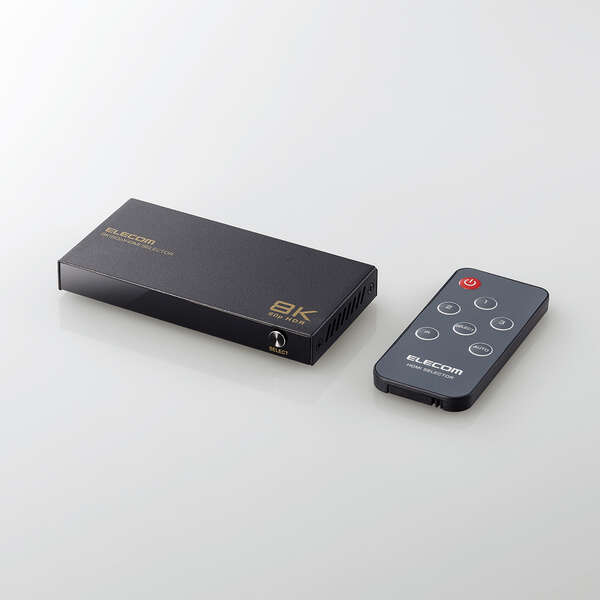 【即納】エレコム HDMI うつり変わり器 3インプット1最終生産物 8K 60サイクル 4K 120サイクル HDMI2.1 手動 / 自動小銃 うつり変わり器 遠隔操作付き添い人 セレクター 黒いこと