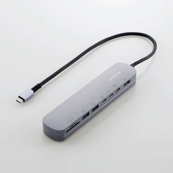 【即納】エレコム USB Type C ドッキングステーション ハブ 8-in-1 PD 85W出力 USB-C ×3 USB-A ×2 HDMI ×1 SD+microSD ×1 【 Windows 11 10 macOS iPadOS 対応 ...