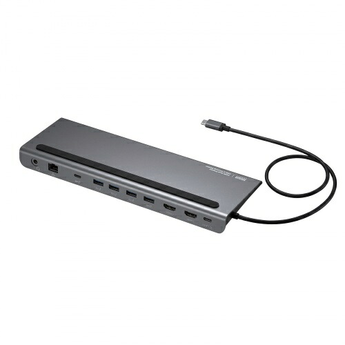 【即納】サンワサプライ USB Type-Cドッキングステーション（4K対応・HDMI&times;2画面出力）｜パソ電通信　【店】