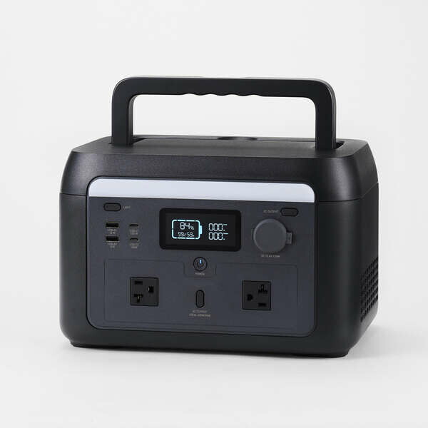 ELECOM DE-P02DBU ポータブル電源 & LEDランタン 防災 蛇腹LEDランタン付きポータブルバッテリー(54600mAh/85W) - DE