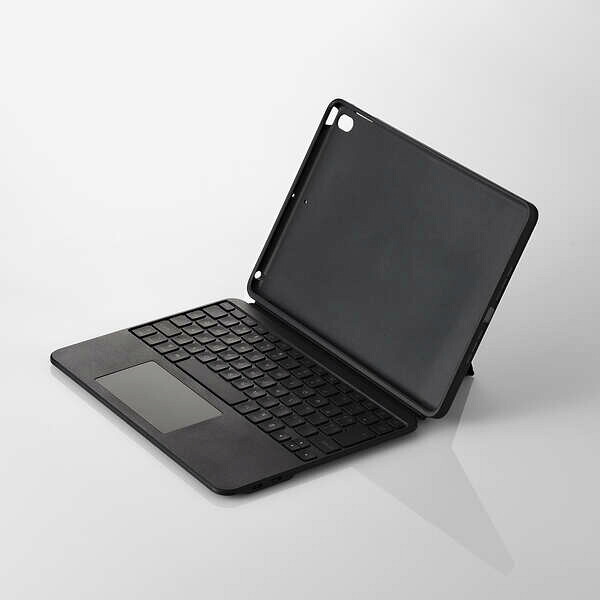 【即納】エレコム iPad 10.2インチ 第9/8/7世代 用 キーボード付きケース 着脱可能 Bluetooth キーボード トラックパッド搭載 マルチファンクションキー スタンド付き ブラック|パソ電通信 【店】