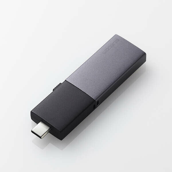 【即納】エレコム SSD 外付け 2TB USB3.2Gen2 読込最大1000MB/秒 USBメモリ型 ポータブルSSD スライド式 高速 耐衝撃 USB Type-C / USB-A 両対応 ブラック|パソ電通信 【店】
