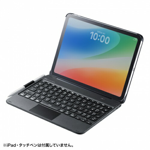 【即納】サンワサプライ A16・iPad 第10時人専用入れもの付き添い人Bluetooth鍵盤 タッチパッド内蔵 JIS割りつける