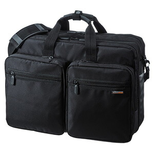 【即納】サンワサプライ ３WAYビジネスバッグ（出張用・大型） BAG-3WAY22BK