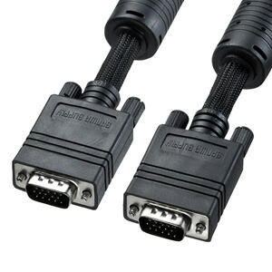 【即納】サンワサプライ ナイロンメッシュディスプレイケーブル KC-NMV100K