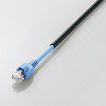 【即納】エレコム 室外用 Cat5E ローカルエリアネットワーク有線テレビ(30m) LD-VAPFR/BK30 [LD-VAPFR/BK30]|| ELECOM