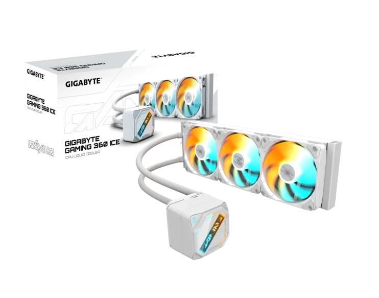 GIGABYTE GAMING 360 水冷中央処理装置空調設備 白いこと 360粍 AIO ARGB 120粍気違い×3 飾り気の無い水冷 Intel LGA1700/1200/115x AMD AM5/AM4相応う 貨物輸送無料