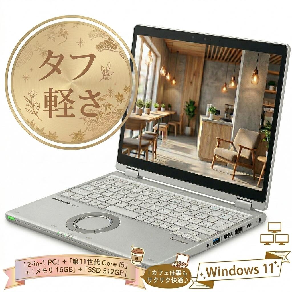 ＼軽んじてて、素晴らしい／ 第11時人 Core i5 記憶装置 16GB SSD 512GB Panasonic レッツ万覚え帳 QV1 置き目 Win11 12型 タッチパネル 2インチ1 Wi-Fi 無線電話ローカルエリアネットワーク Web写真機 中古万覚え帳マイコン マイコン テレ細工物 扶養済み 安全性のある受け支える 小型 軽さ 牢固たる