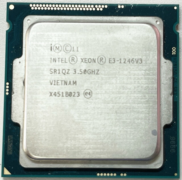 中古 PCパーツ  CPU Intel XEON E3-1246 v3 第4世代 Haswell 3.5GHz 8MB 5 GT s  FCLGA1150 デスクトップ ワークステーション サーバー用 【67%OFF!】