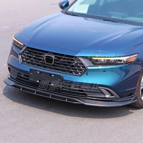 TAIFY ホンダ アコード フロントバンパー スプリッターリップカバー 4段式 キットスポイラー ガーニッシュ アクセサリー 新型 HONDA ACCORD CY2 専用 ABS製 4P【マットブラック】ACC-17-MB|パスチーム