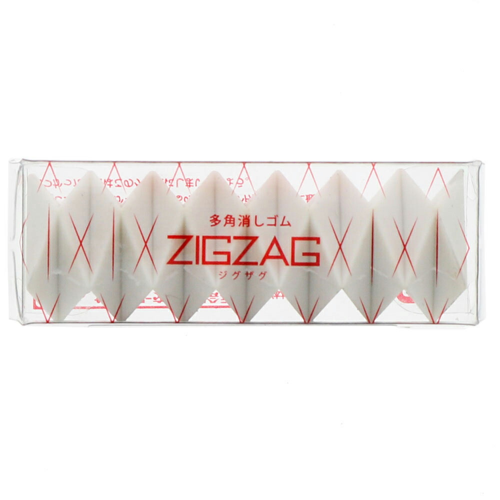 楽天市場】多角消しゴム ZIGZAG ジグザグ ホワイト 4845 サン