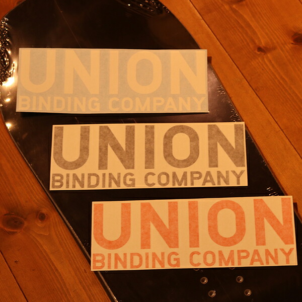 ライダー陣も張っているUNIONロゴステッカー UNION BINDHING UBC 【激安】 DIECUT ユニオン ビンディング 正規品 ステッカー  マーク カッティング ダイカット シール ロゴ