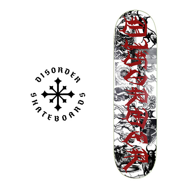DISORDER ナイジャヒューストンコンプリートデッキセット DISORDER（ディスオーダー）SKATEBOARDS 最新デッキ入荷