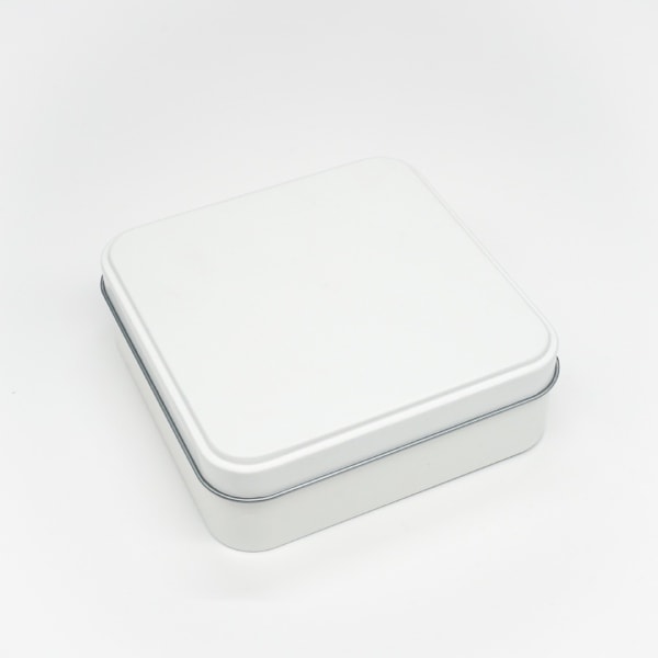 楽天市場】クッキー缶 可愛い おしゃれ ポップ缶 スクエア (ホワイト