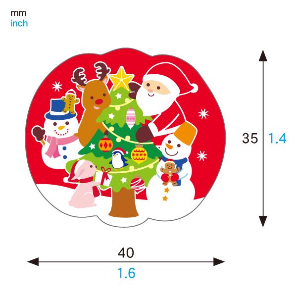 楽天市場 クリスマス19 Mu05クリスマスシール 100枚 ハッピーホリディ メール便対応メール便対応個数 5個までクリスマス シール ケーキ 手作り ハンドメイド お菓子 飾り かざり デコレーション 業務用 ラッピング 製菓グッズのお店 ペーストリート