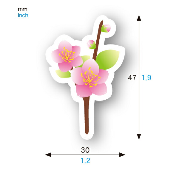 楽天市場 ケーキピック 桃の花 100枚入 ケーキ飾り ケーキオーナメント ケーキトッパー Xg393 100 製菓グッズのお店 ペーストリート