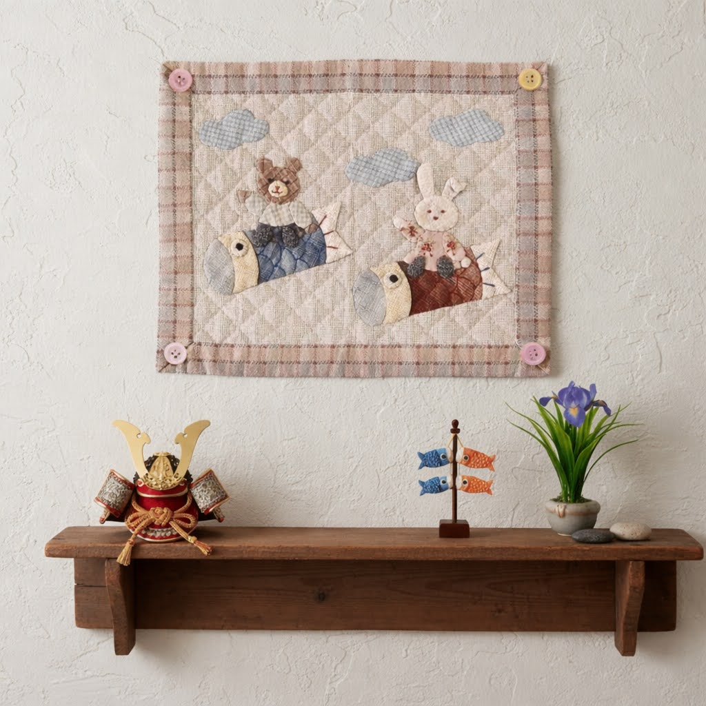 楽天市場】桃の節句のミニタペストリー vol.2 | キット パッチワーク