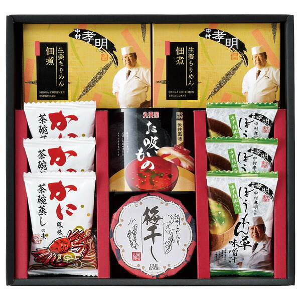 中村孝明監修 生姜ちりめん佃煮&バラエティセット NGR-EO / 結婚 出産 内祝い お祝い 出産内祝い お返し お祝い返し 香典返し 引っ越し ご挨拶 快気祝い 入学 就職 退職 贈答品 gws ギフト 母の日ギフト2026