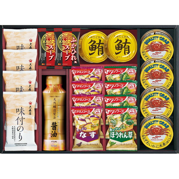 アマノフーズ&大森屋味付のりギフト NYO-JBR / 結婚 出産 内祝い お祝い 出産内祝い お返し お祝い返し 香典返し 引っ越し ご挨拶 快気祝い 入学 就職 退職 贈答品 gws ギフト 母の日ギフト2026
